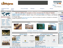 Tablet Screenshot of losviajeros.net